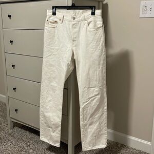 Levi’s 90’s 501 Jeans | Ecru - White | Size 28x32